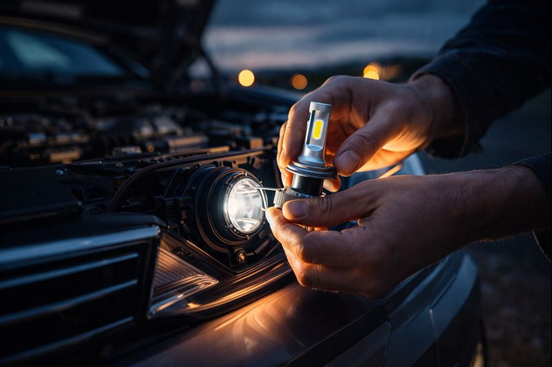Tipos de bombillas LED para coche: H1, H4, H7, T10 y W5W