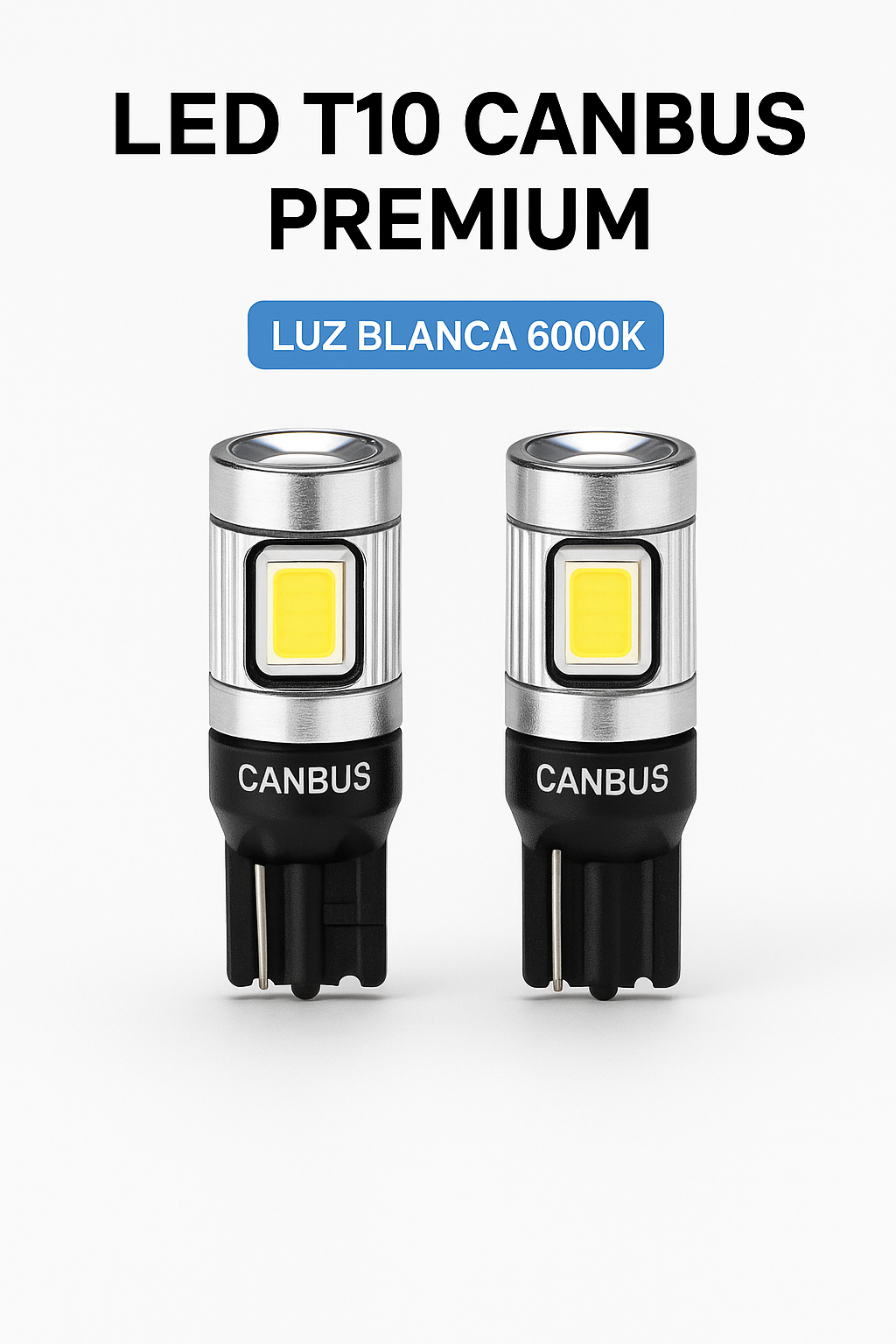 Bombilla LED T10 CANBUS universal para coche